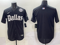 Men’s Dallas Cowboys black team blank baseball jersey