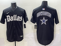 Men’s Dallas Cowboys black team blank baseball jersey