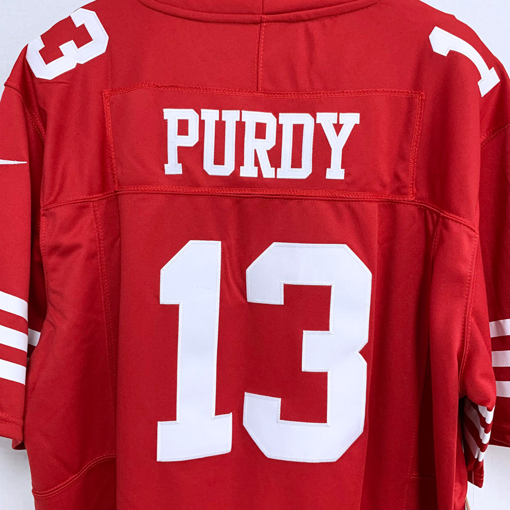 Mens San Francisco 49ers #13 Brock Purdy Nike Scarlet F.U.S.E. Vapor Limited Jersey