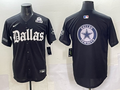 Men’s Dallas Cowboys black team blank baseball jersey