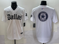 Men’s Dallas Cowboys white team blank baseball jersey