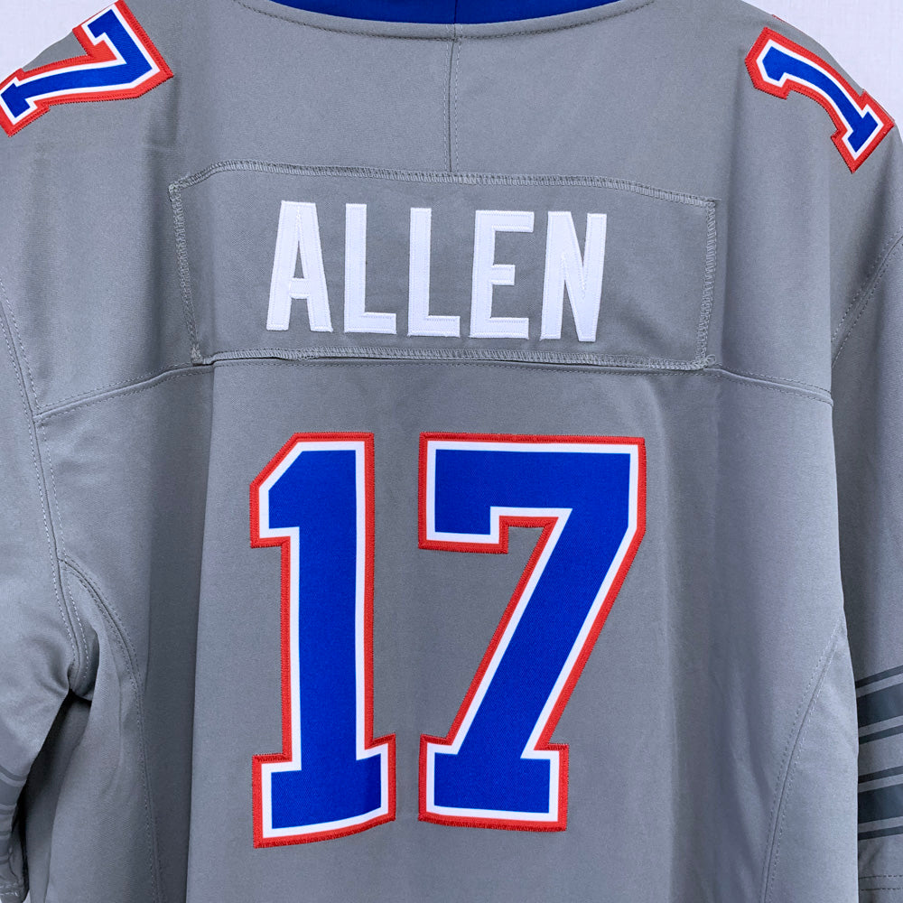 Mens Buffalo Bills #17 Josh Allen Nike Gray Nickel City Vapor F.U.S.E. Limited Jersey