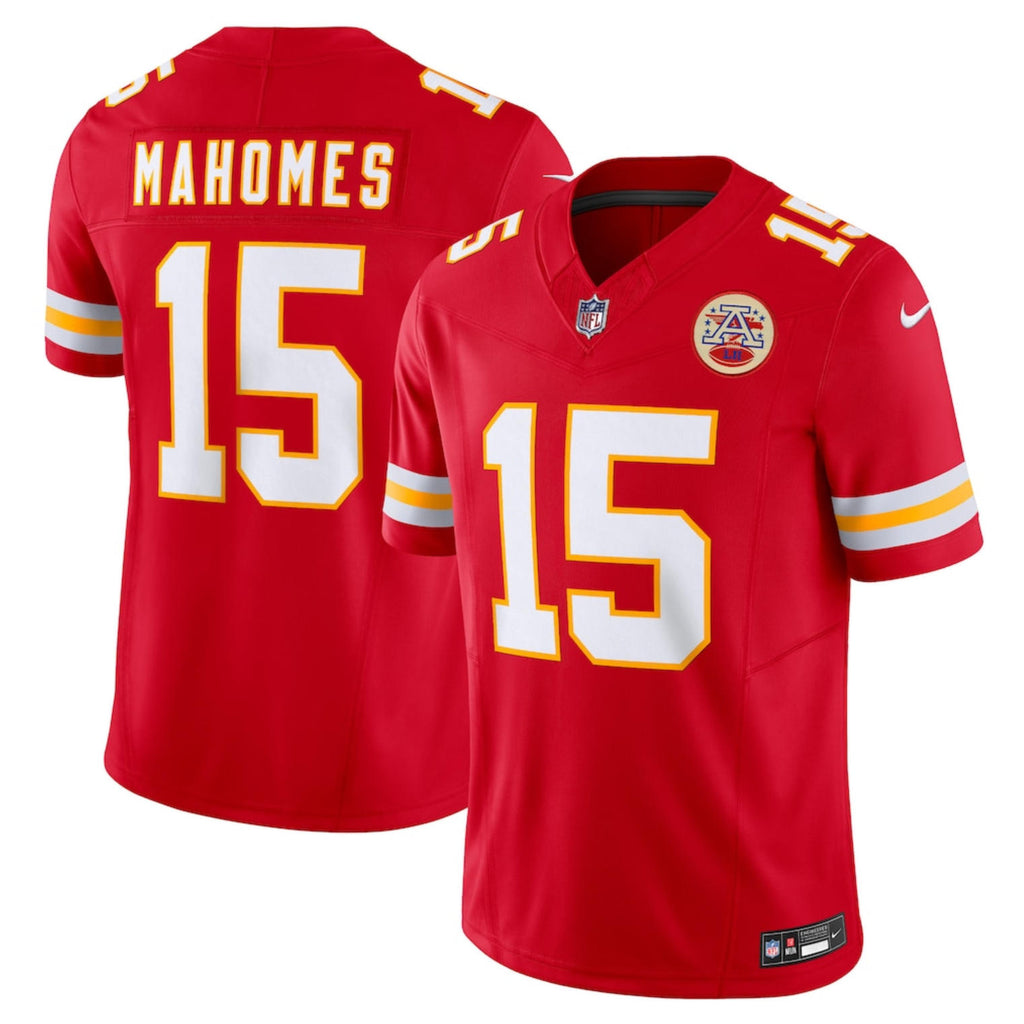 Men’s Kansas City Chiefs #15 Patrick Mahomes Red Nike 2023 Vapor F.U.S.E. Limited Jersey