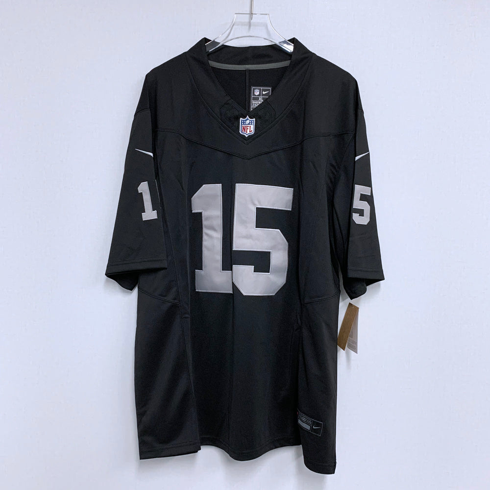 Men’s Las Vegas Raiders #15 Fernando Mendoza Nike Black Vapor F.U.S.E. Limited Jersey
