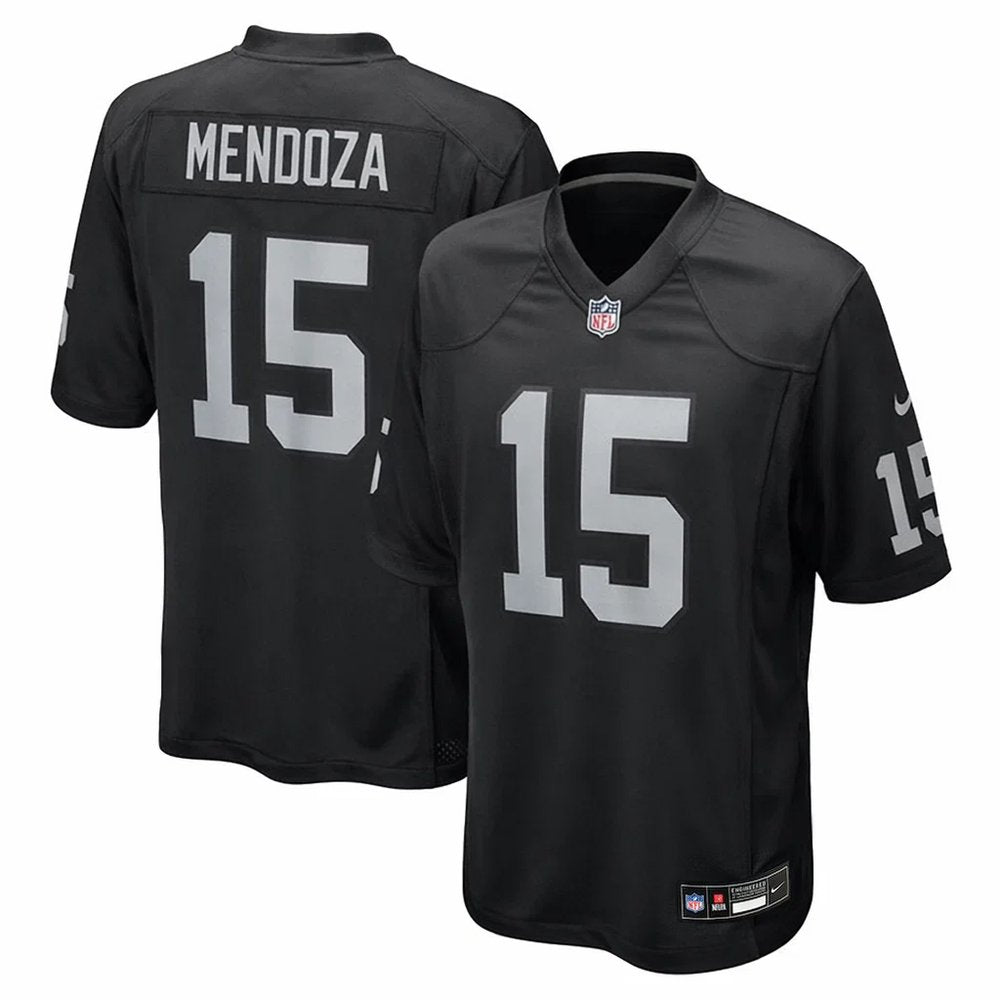 Men’s Las Vegas Raiders #15 Fernando Mendoza Nike Black Vapor F.U.S.E. Limited Jersey