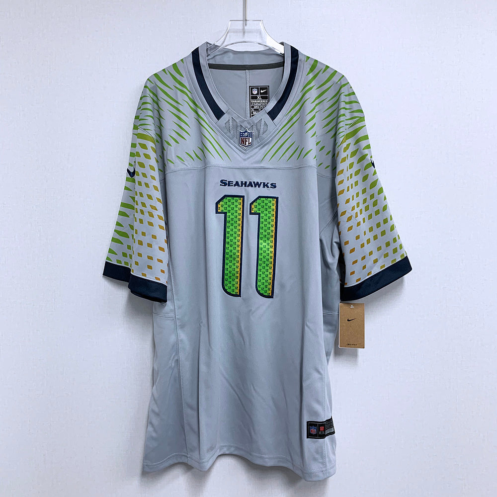 Men’s Seattle Seahawks Jaxon Smith-Njigba #11 Wolf Gray 2025 Rivalries Collection Limited Jersey