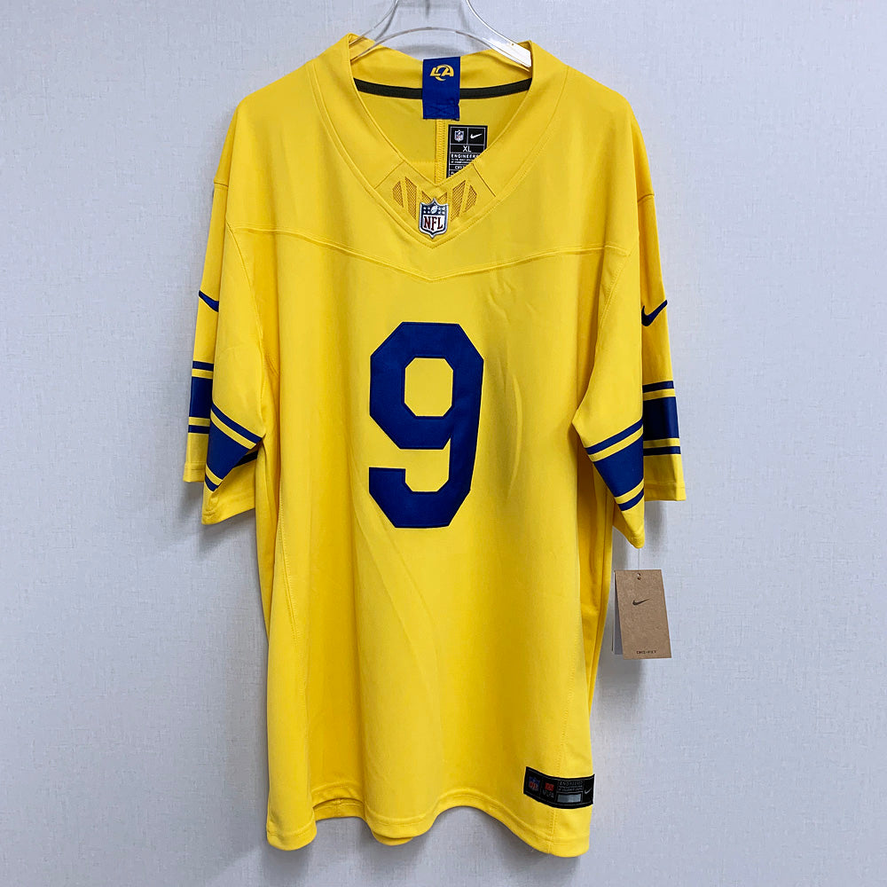 Mens Los Angeles Rams #9 Matthew Stafford 2026 Nike Gold Classic Sol Vapor F.U.S.E. Limited Jersey