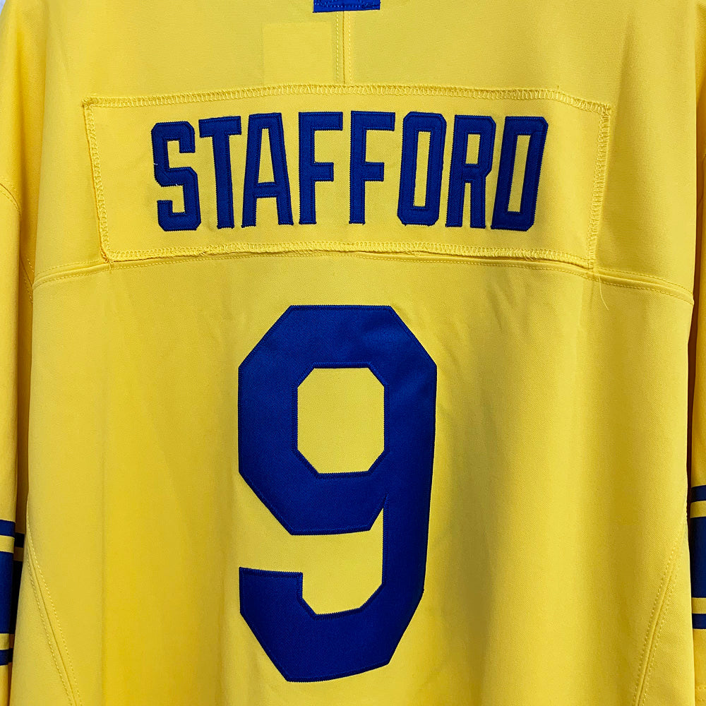 Mens Los Angeles Rams #9 Matthew Stafford 2026 Nike Gold Classic Sol Vapor F.U.S.E. Limited Jersey