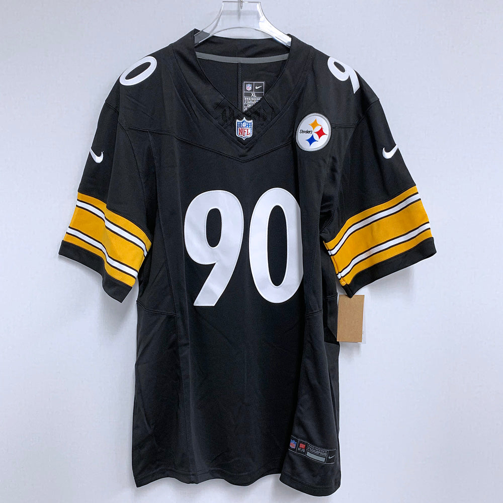 Men’s Pittsburgh Steelers #90 T. J. Watt Nike Black F.U.S.E. Vapor Limited Jersey