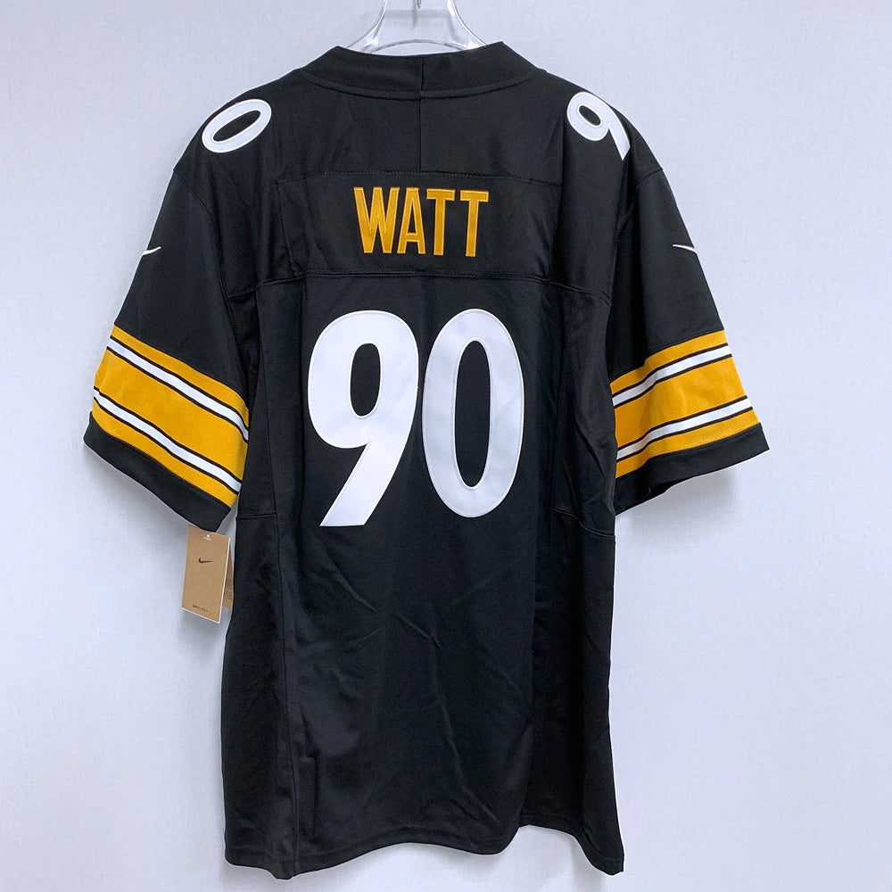 Men’s Pittsburgh Steelers #90 T. J. Watt Nike Black F.U.S.E. Vapor Limited Jersey