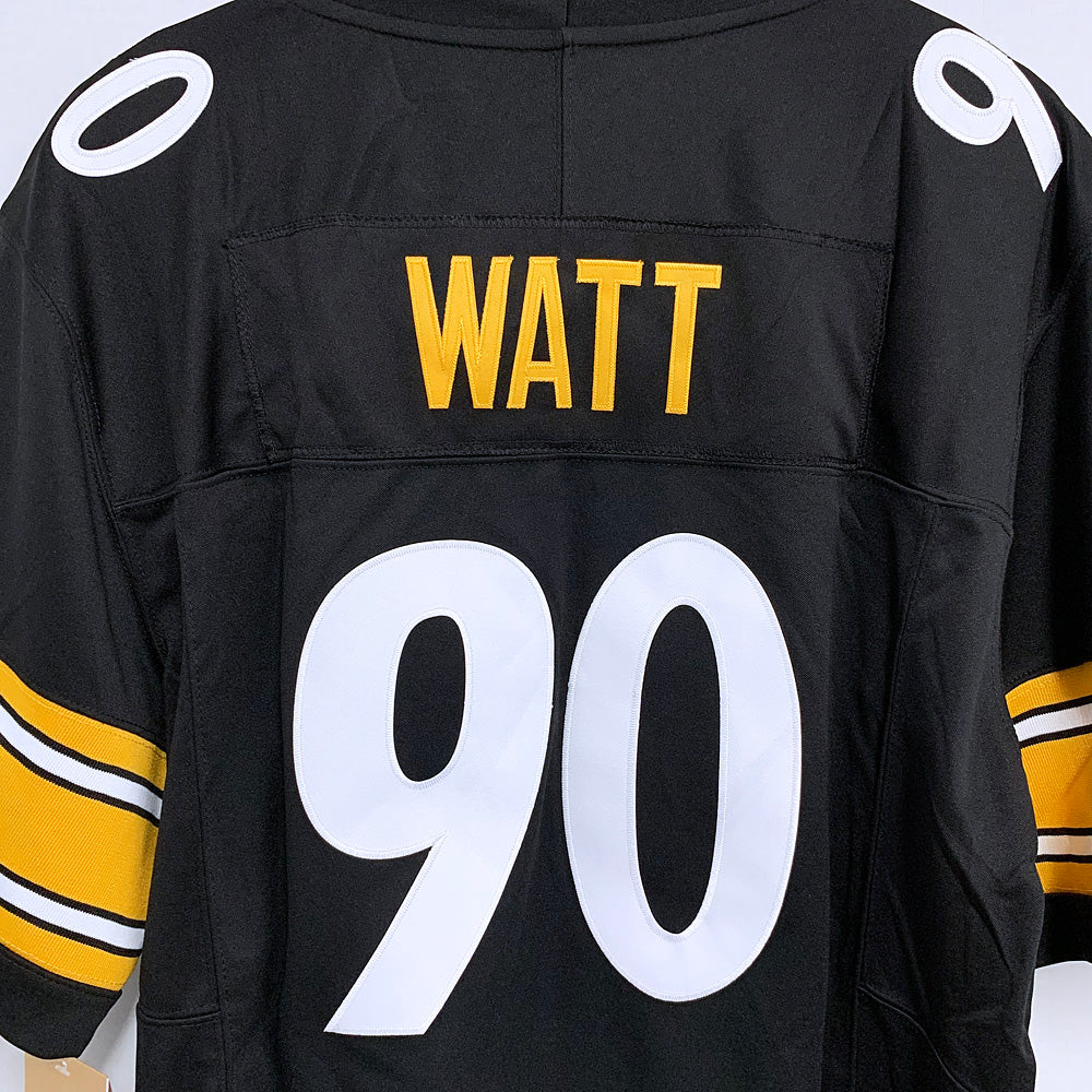 Men’s Pittsburgh Steelers #90 T. J. Watt Nike Black F.U.S.E. Vapor Limited Jersey
