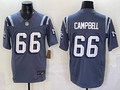 Men’s New England Patriots Will Campbell #66 Storm Blue 2025 Rivalries Collection Limited Jersey