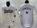 Men’s Dallas Cowboys white team blank baseball jersey