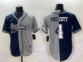 Men’s Dallas Cowboys #4 Prescott baseball split jersey