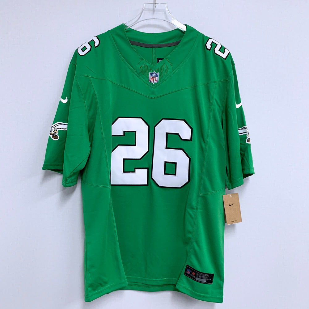 Men’s Philadelphia Eagles Saquon Barkley #26 Kelly Green Vapor F.U.S.E. Limited Jersey