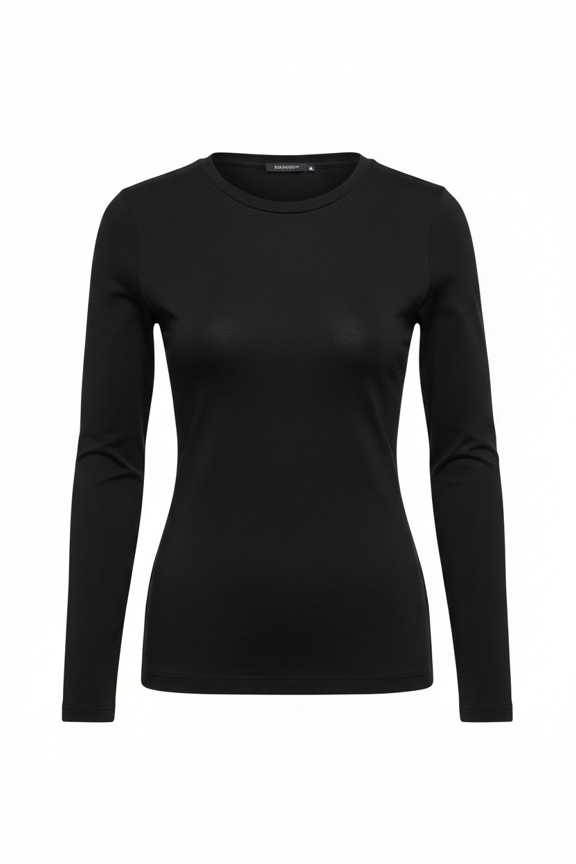 Slate Long Sleeve Fitted Top