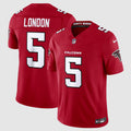 Men’s Atlanta Falcons #5 Drake London Nike 2026 Red Alternate Vapor F.U.S.E. Limited Jersey