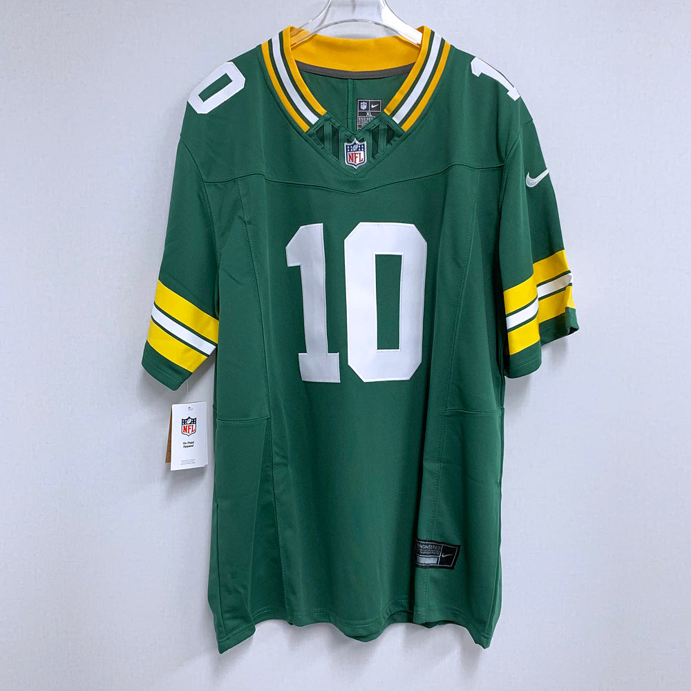 Men’s Green Bay Packers #10 Jordan Love Player Nike Green Vapor F.U.S.E. Limited