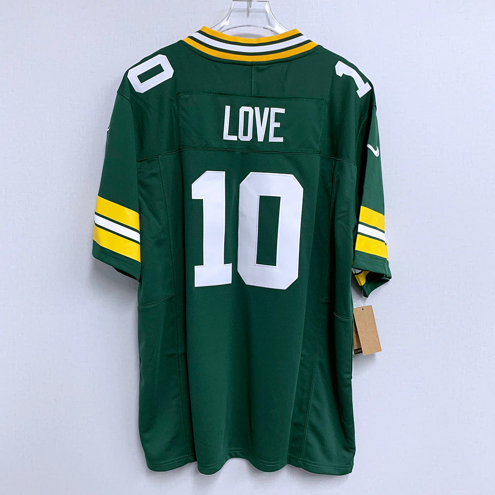 Men’s Green Bay Packers #10 Jordan Love Player Nike Green Vapor F.U.S.E. Limited