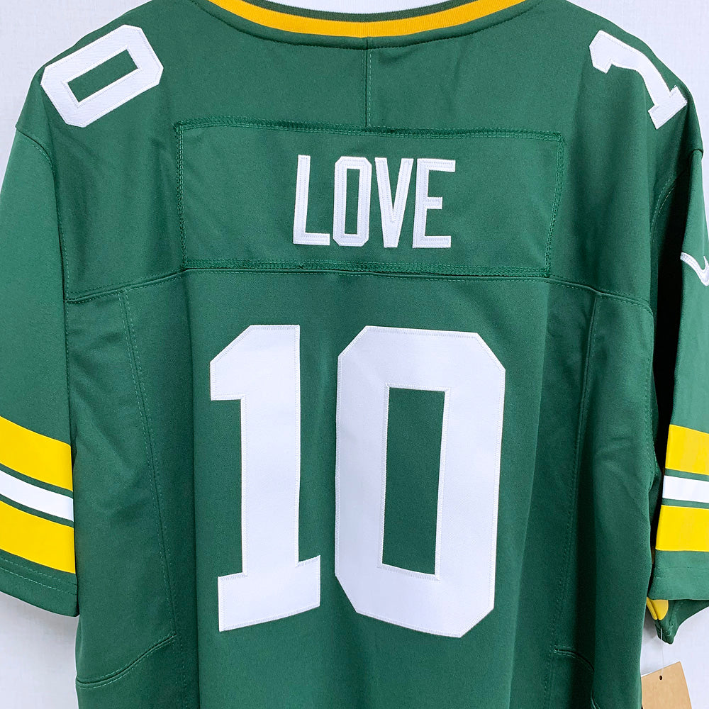 Men’s Green Bay Packers #10 Jordan Love Player Nike Green Vapor F.U.S.E. Limited