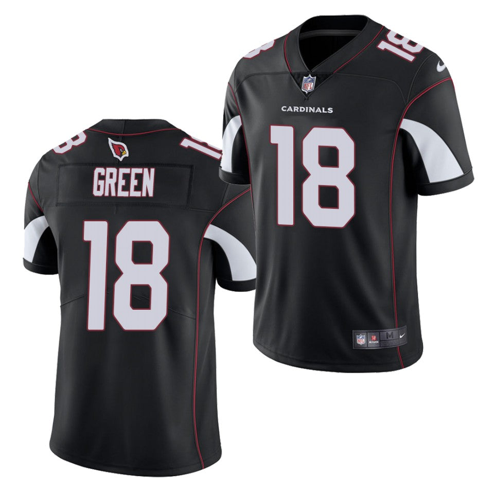 Men’s Arizona Cardinals #18 A.J. Green Nike Alternate Black Vapor Untouchable Jersey
