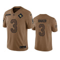 Mens Arizona Cardinals #3 Budda Baker Brown 2023 Salute To Service Limited Jersey