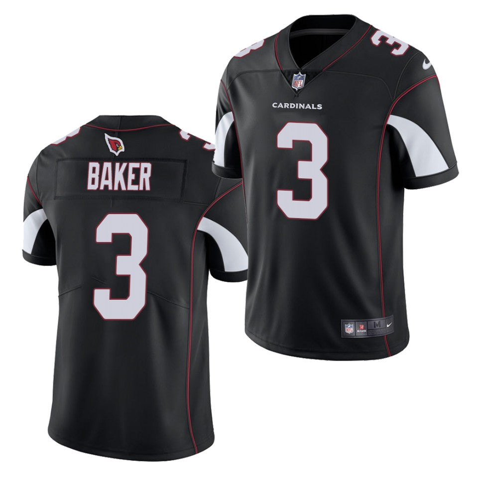 Men’s Arizona Cardinals #3 Budda Baker Nike Alternate Black Vapor Untouchable Jersey