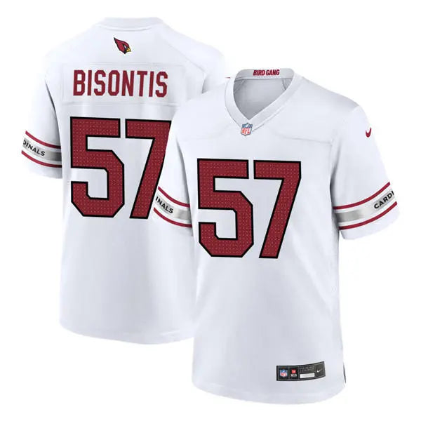 Mens Arizona Cardinals #57 Chase Bisontis  Nike White Vapor F.U.S.E. Limited Jersey