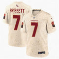 Mens Arizona Cardinals #7 Jacoby Brissett Natural 2025 Rivalries Collection Vapor F.U.S.E. Limited Jersey