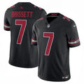 Mens Arizona Cardinals #7 Jacoby Brissett   Nike Alternate Black Vapor F.U.S.E. Limited Jersey(2)