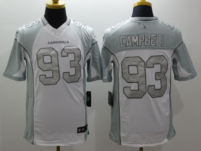 Men’s Arizona Cardinals Calais Campbell #93 White Jersey