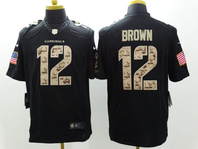 Men’s Arizona Cardinals John Brown #12 Black Jersey