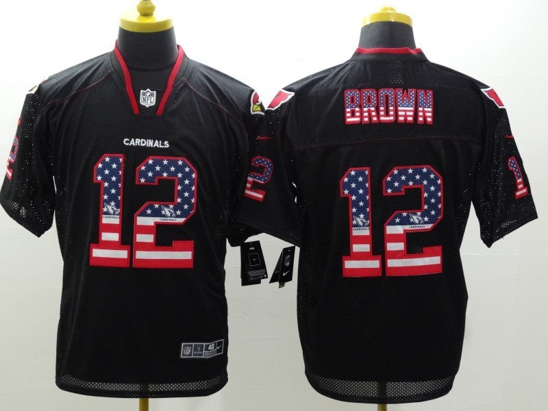 Men’s Arizona Cardinals John Brown #12 Black Jersey