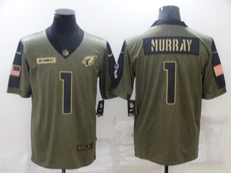 Men’s Arizona Cardinals Kyler Murray #1 Brown Jersey