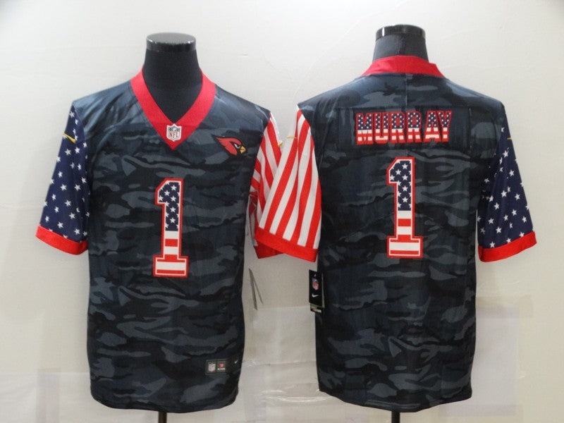 Men’s Arizona Cardinals Kyler Murray #1 Gray Camouflage Jersey