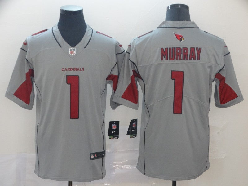 Men’s Arizona Cardinals Kyler Murray #1 Gray Inverted Legend Jersey