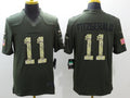 Men’s Arizona Cardinals Larry Fitzgerald #11 Army Green Jersey