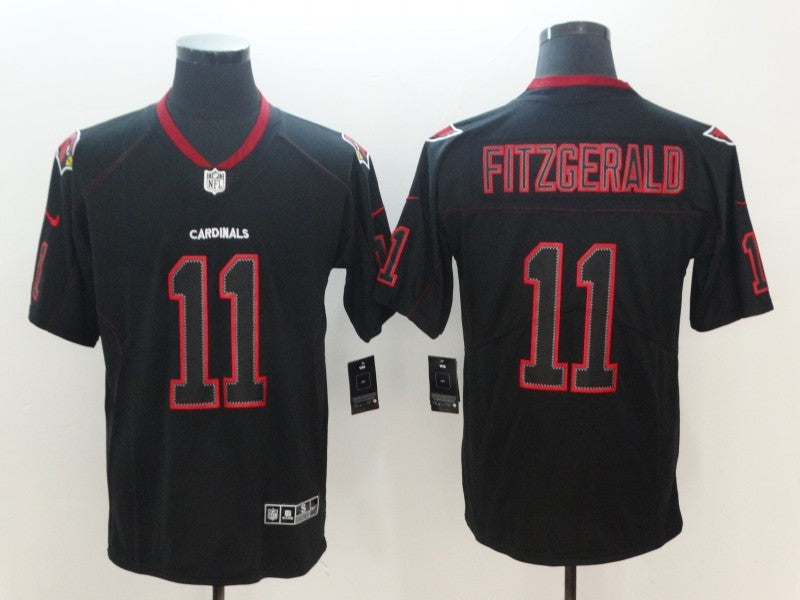 Men’s Arizona Cardinals Larry Fitzgerald #11 Black Authentic Jersey