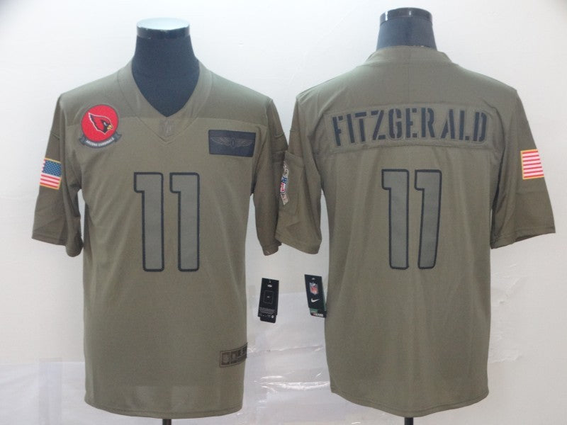 Men’s Arizona Cardinals Larry Fitzgerald #11 Brown Jersey