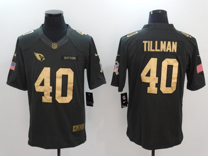 Men’s Arizona Cardinals Pat Tillman #40 Black Team Jersey