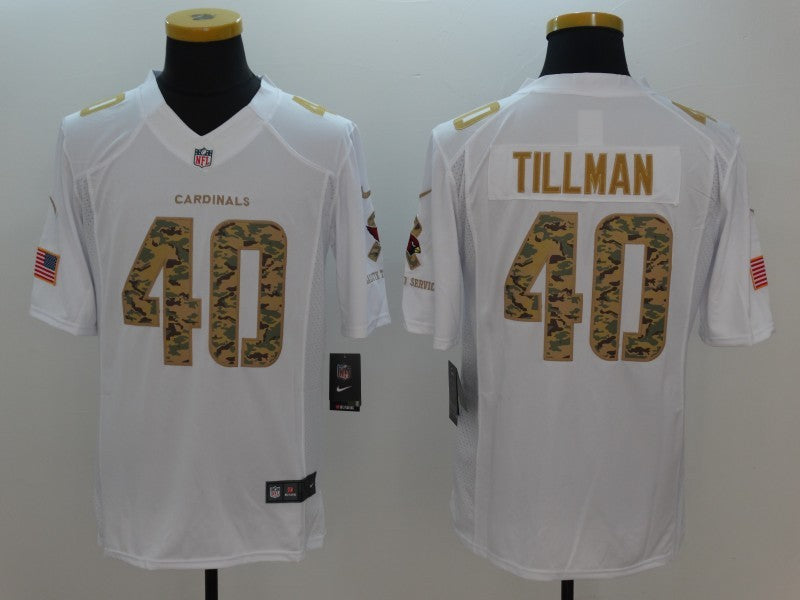 Men’s Arizona Cardinals Pat Tillman #40 White Jersey