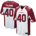 Men’s Arizona Cardinals Retired Player #40 Pat Tillman Nike White Vapor Limited Jersey