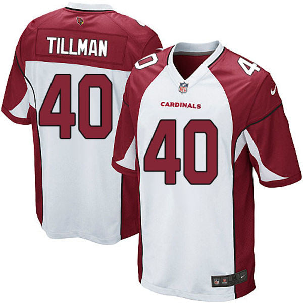 Men’s Arizona Cardinals Retired Player #40 Pat Tillman Nike White Vapor Limited Jersey