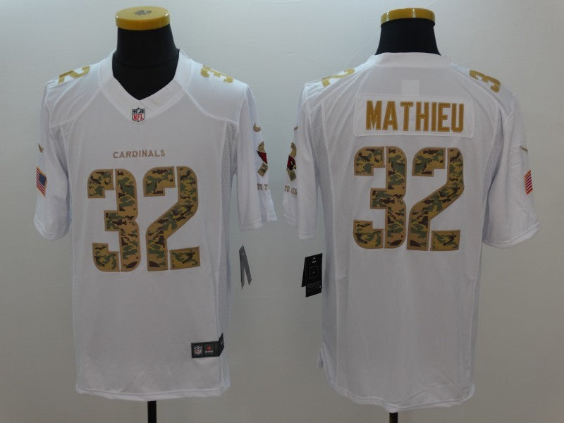 Men’s Arizona Cardinals Tyrann Mathieu #32 White Jersey