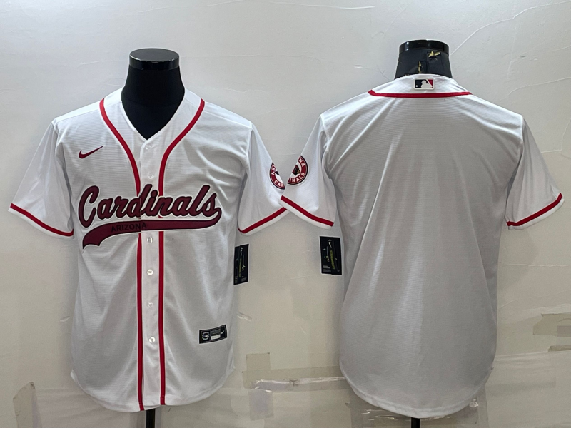 Men’s Arizona Cardinals White Blank Jersey