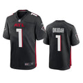 Men’s Atlanta Falcons #1 Jeff Okudah Nike Black Vapor Limited Jersey