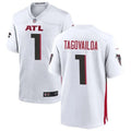 Men’s Atlanta Falcons #1 Tua Tagovailoa Nike White Vapor F.U.S.E. Limited Jersey