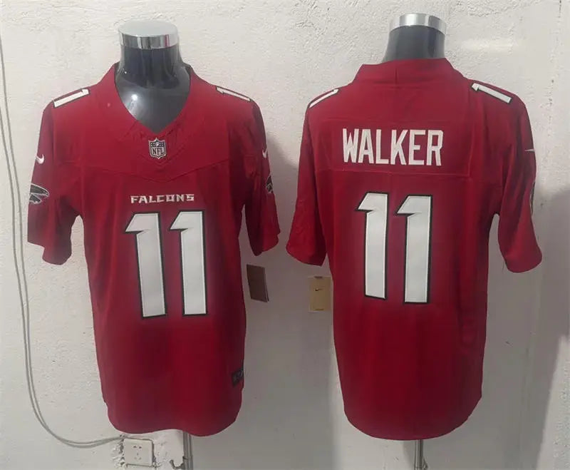 Men’s Atlanta Falcons #11 Jalon Walker Nike 2026 Red Alternate Vapor F.U.S.E. Limited Jersey