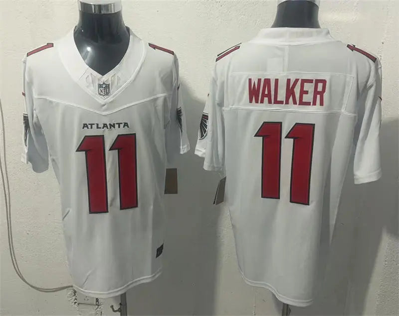 Men’s Atlanta Falcons #11 Jalon Walker Nike 2026 White Vapor F.U.S.E. Limited Jersey
