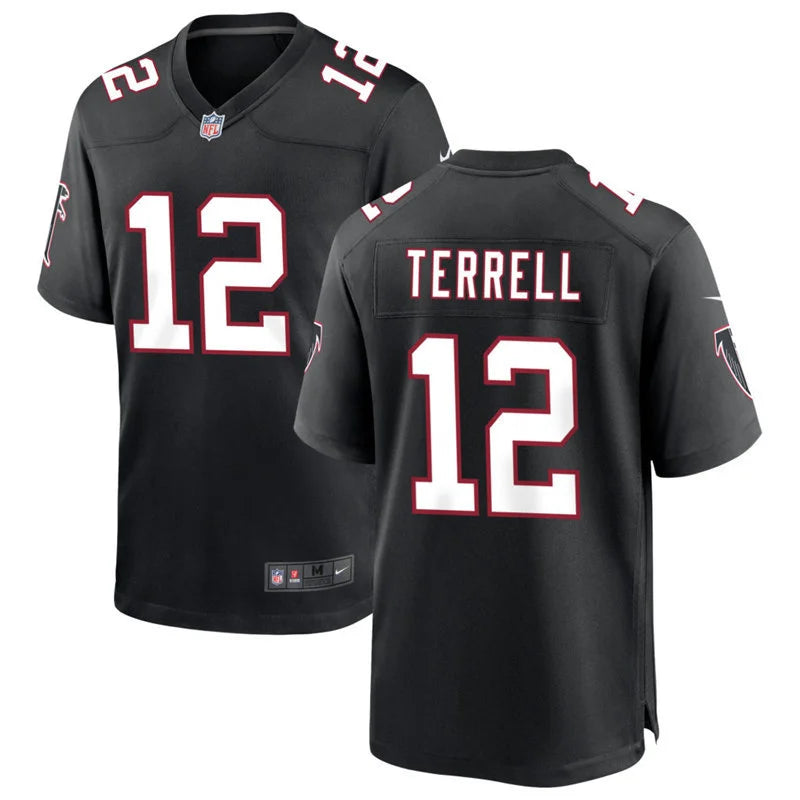 Men’s Atlanta Falcons #12 Avieon Terrell Nike Black Throwback Vapor F.U.S.E. Limited Jersey
